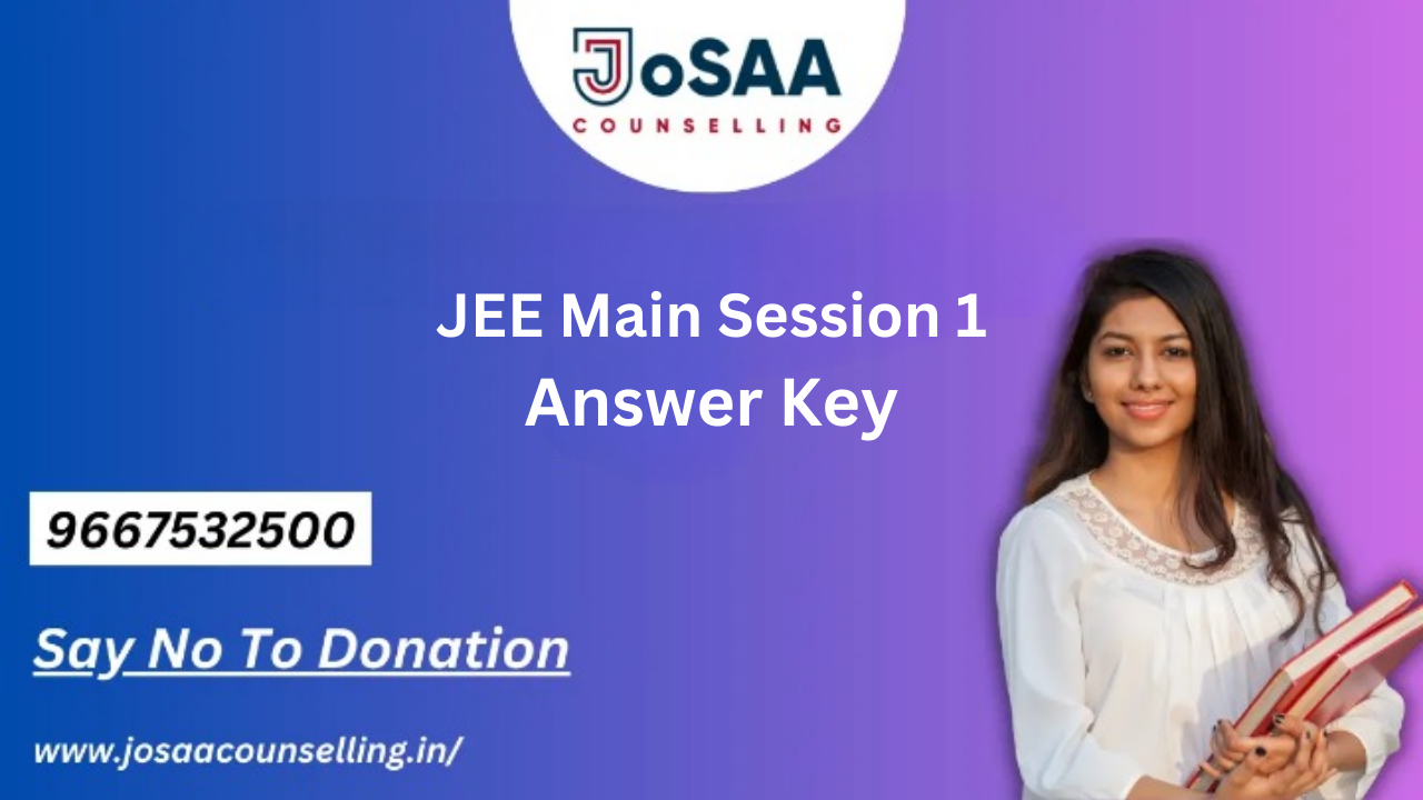 JEE Main Session 1 Answer Key